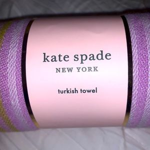 Kate Spade Rainbow Plaid Turkish Towel BRAND NEW